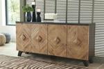Robin Ridge Two - tone Brown Accent Cabinet - Lara FurnitureCabinet