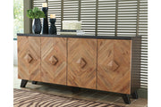 Robin Ridge Two - tone Brown Accent Cabinet - Lara FurnitureCabinet