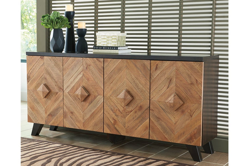 Robin Ridge Two - tone Brown Accent Cabinet - Lara FurnitureCabinet