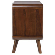 Robyn 2-drawer Nightstand Bedside Table Dark Walnut - 205132