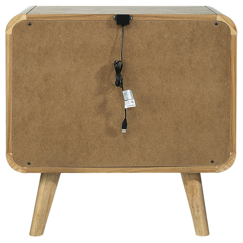 Robyn 2-drawer Nightstand Bedside Table Light Ash - 225092