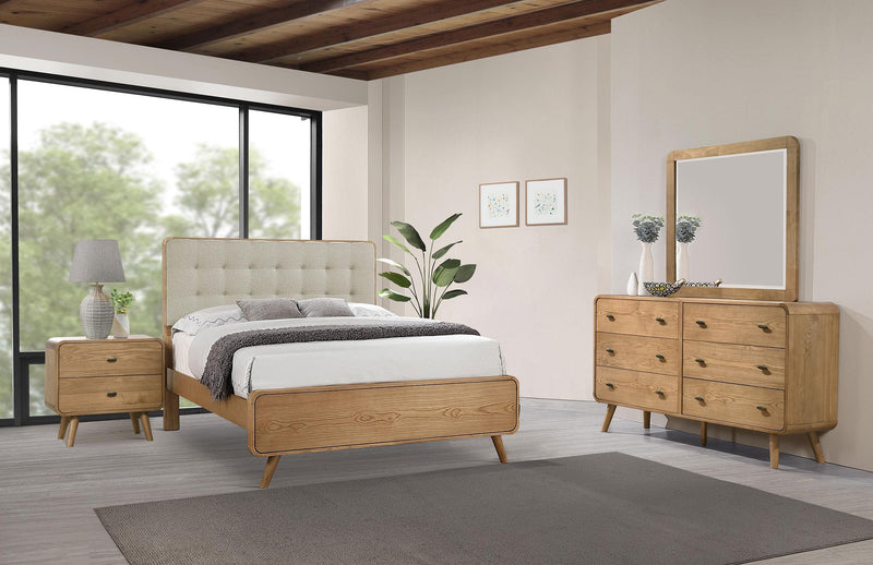 Robyn 4-piece California King Bedroom Set Light Ash - 225091KW-S4