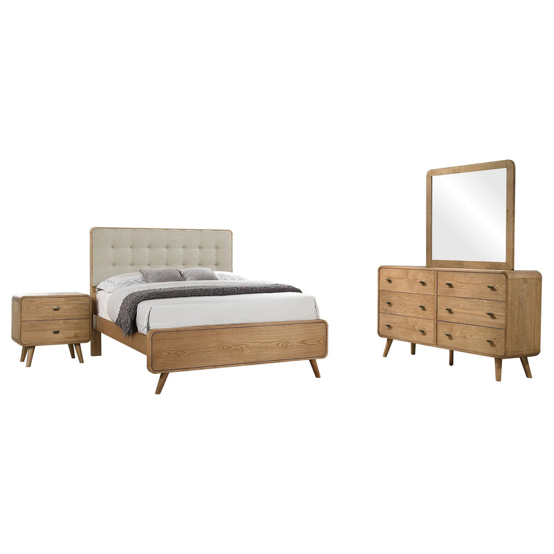 Robyn 4-piece California King Bedroom Set Light Ash - 225091KW-S4