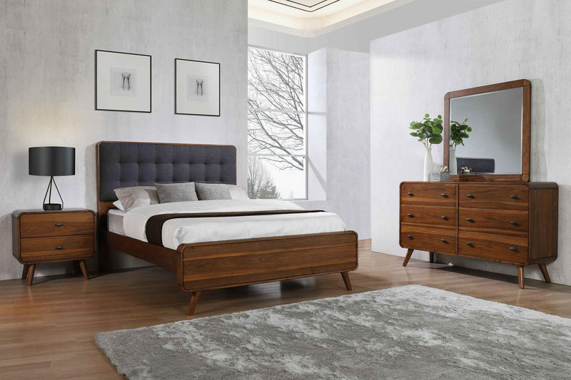 Robyn 4-piece Queen Bedroom Set Dark Walnut - 205131Q-S4