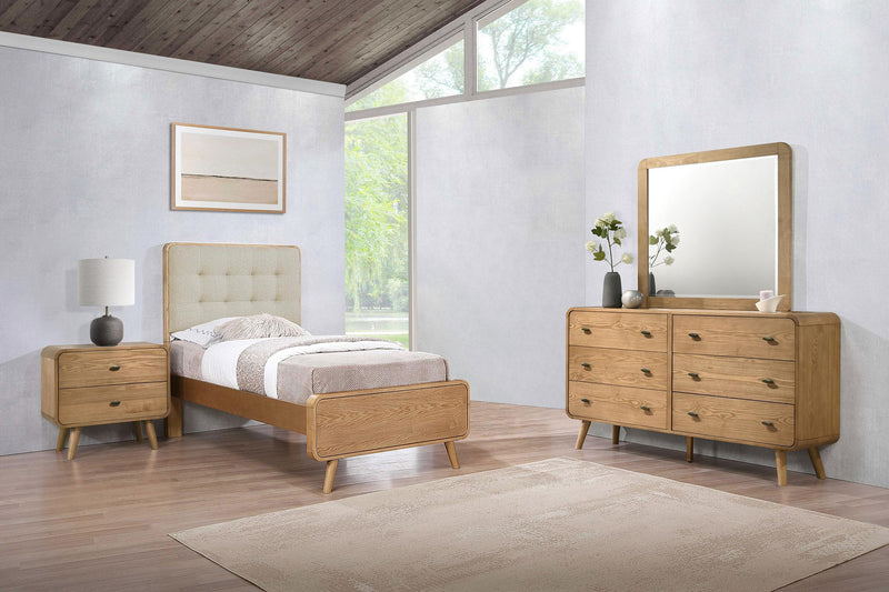Robyn 4-piece Twin Bedroom Set Light Ash - 225091T-S4