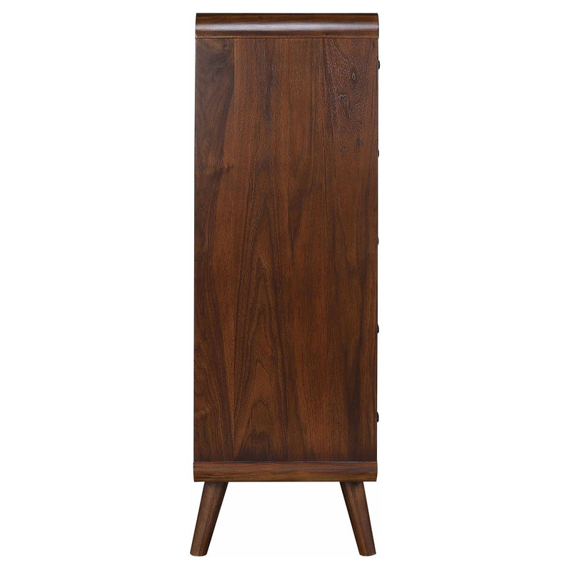 Robyn 5-drawer Bedroom Chest of Drawers Dark Walnut - 205135
