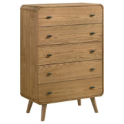 Robyn 5-drawer Bedroom Chest of Drawers Light Ash - 225095