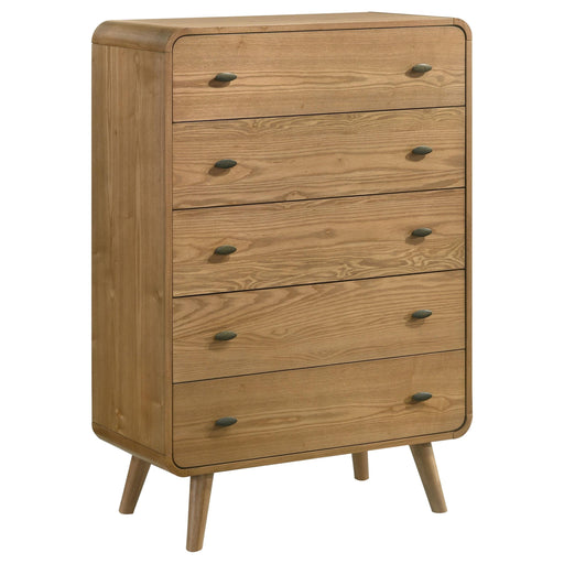 Robyn 5-drawer Bedroom Chest of Drawers Light Ash - 225095