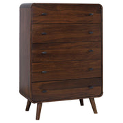 Robyn 5-piece California King Bedroom Set Dark Walnut - 205131KW-S5