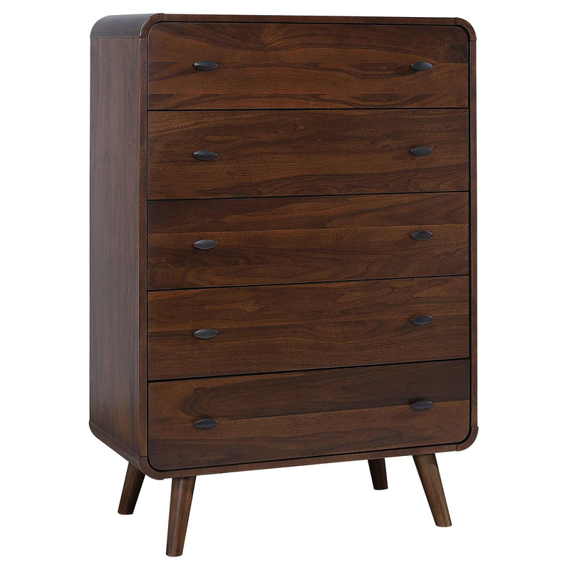 Robyn 5-piece California King Bedroom Set Dark Walnut - 205131KW-S5