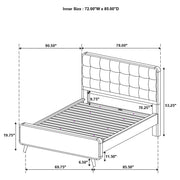 Robyn 5-piece California King Bedroom Set Light Ash - 225091KW-S5