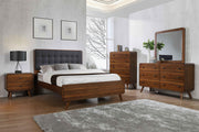 Robyn 5-piece Queen Bedroom Set Dark Walnut - 205131Q-S5