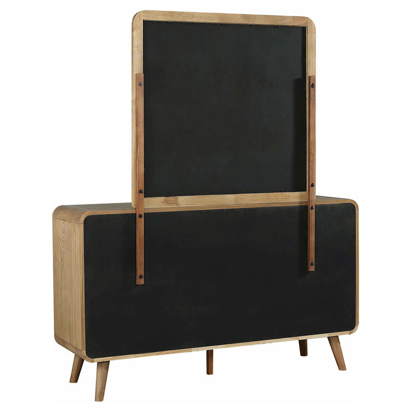 Robyn 6-drawer Bedroom Dresser and Mirror Light Ash - 225093M