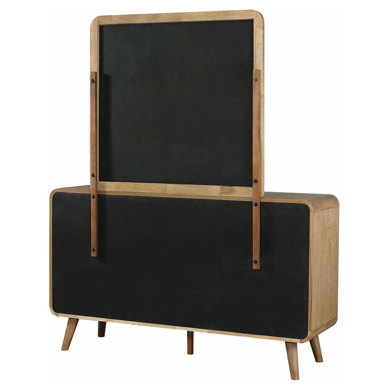 Robyn 6-drawer Bedroom Dresser and Mirror Light Ash - 225093M