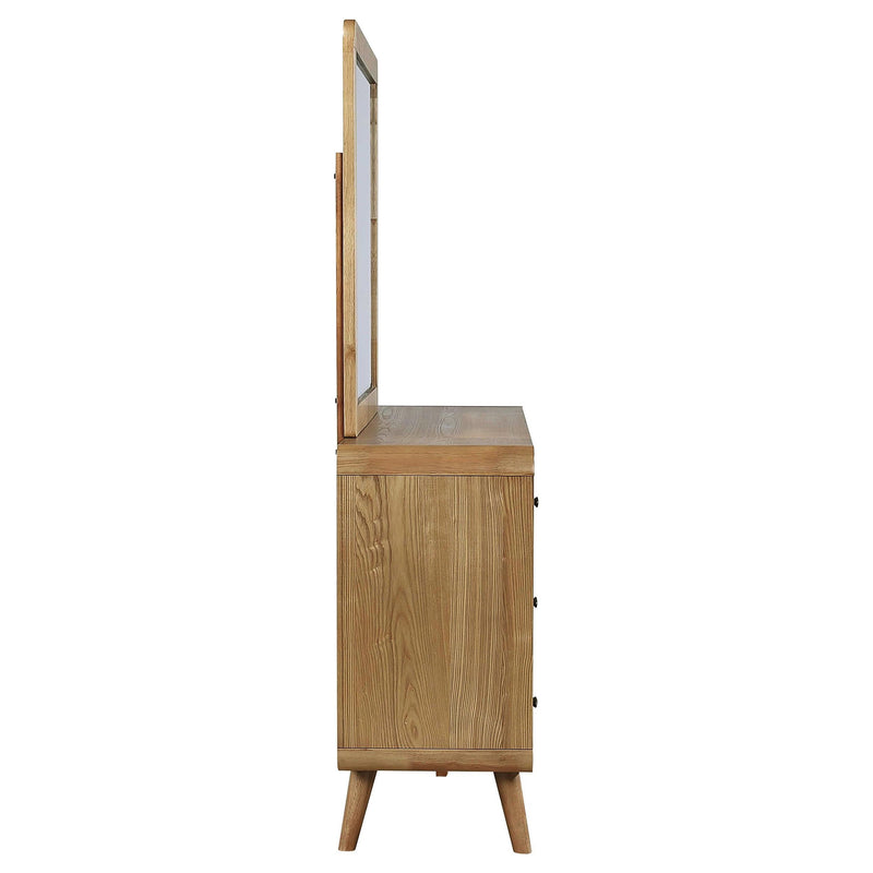 Robyn 6-drawer Bedroom Dresser and Mirror Light Ash - 225093M