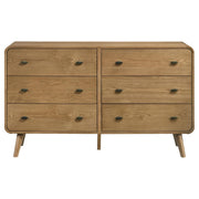 Robyn 6-drawer Bedroom Dresser Light Ash - 225093