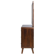 Robyn 6-drawer Dresser with Mirror Dark Walnut - 205133M