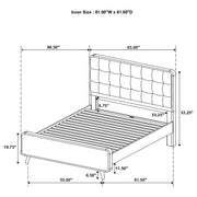 Robyn Wood Queen Platform Bed Dark Walnut - 205131Q