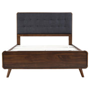Robyn Wood Queen Platform Bed Dark Walnut - 205131Q