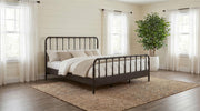 Rocco All Wood Water Pipe Open Frame Eastern King Bed Dark Bronze - 310035KE