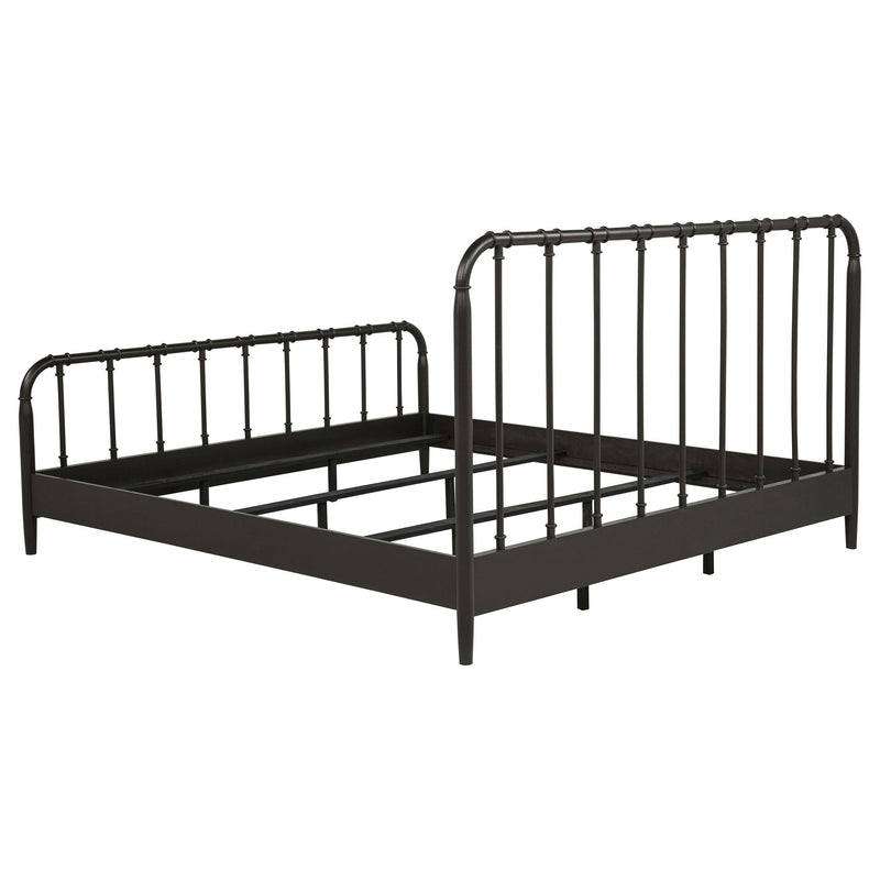 Rocco All Wood Water Pipe Open Frame Eastern King Bed Dark Bronze - 310035KE