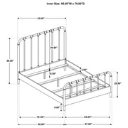 Rocco All Wood Water Pipe Open Frame Full Bed Dark Bronze - 310035F