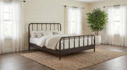 Rocco All Wood Water Pipe Open Frame Queen Bed Dark Bronze - 310035Q