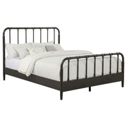 Rocco All Wood Water Pipe Open Frame Queen Bed Dark Bronze - 310035Q
