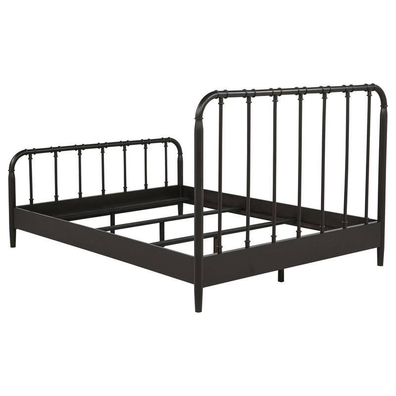 Rocco All Wood Water Pipe Open Frame Queen Bed Dark Bronze - 310035Q
