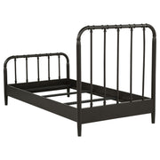Rocco All Wood Water Pipe Open Frame Twin Bed Dark Bronze - 310035T