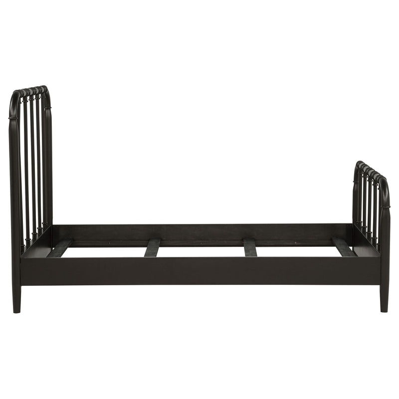 Rocco All Wood Water Pipe Open Frame Twin Bed Dark Bronze - 310035T