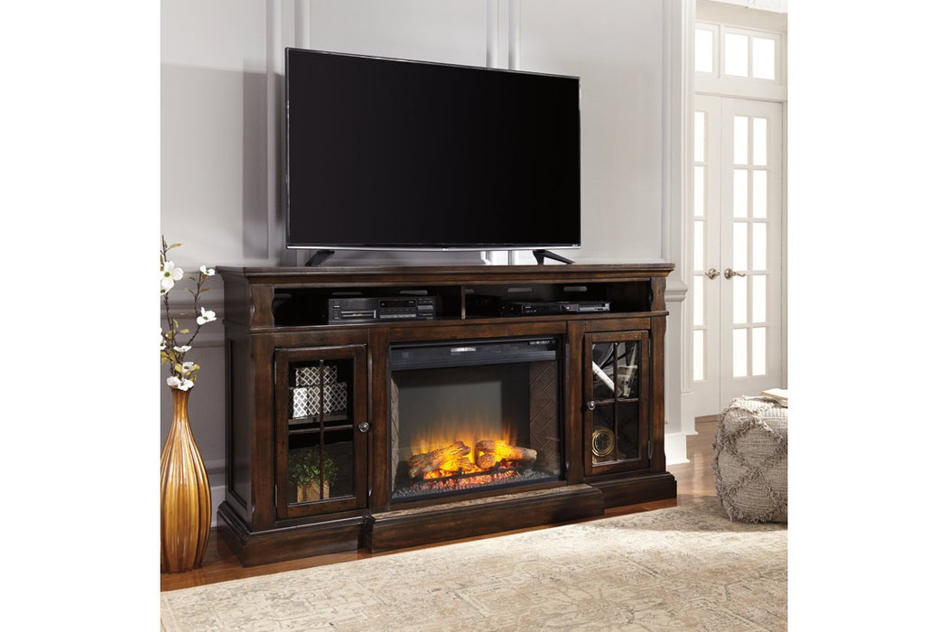 Roddinton Dark Brown 72" TV Stand - Gate FurnitureTV Stand