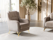 Rolex Chair in Brown - 200-ST-ROL-VELVET260-B