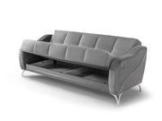 Rolex Convertible Loveseat in Grey - 200-ST-ROL-VELVET405-2