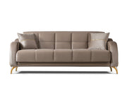 Rolex Convertible Loveseat in Grey - 200-ST-ROL-VELVET405-2