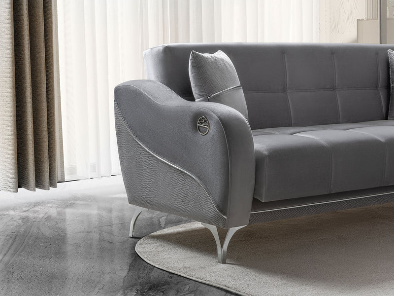 Rolex Convertible Sofa in Brown - 200-ST-ROL-VELVET260-3