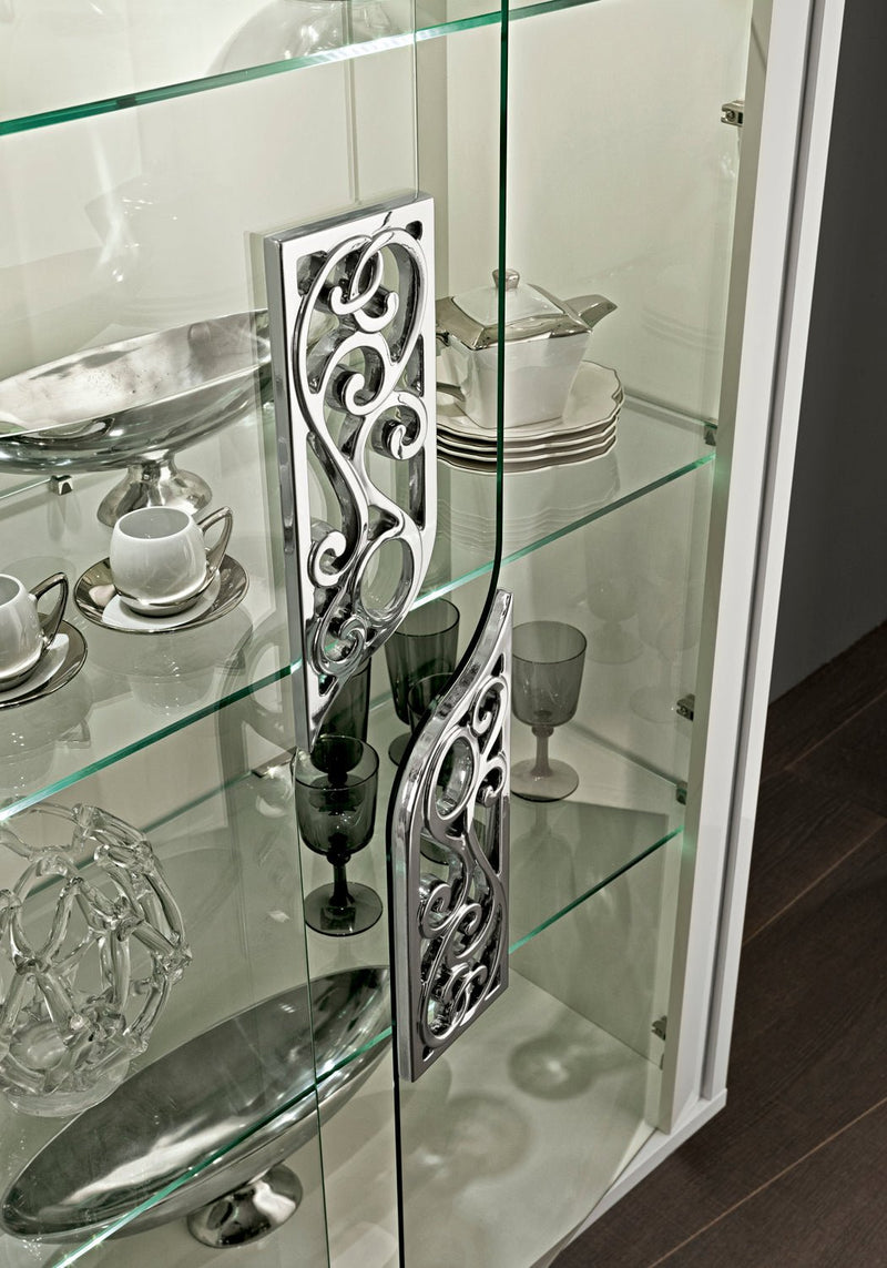 Roma 2 - Door Curio White - Lara Furniture