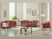Romances 80" Wide Square Arm Loveseat - Loveseat