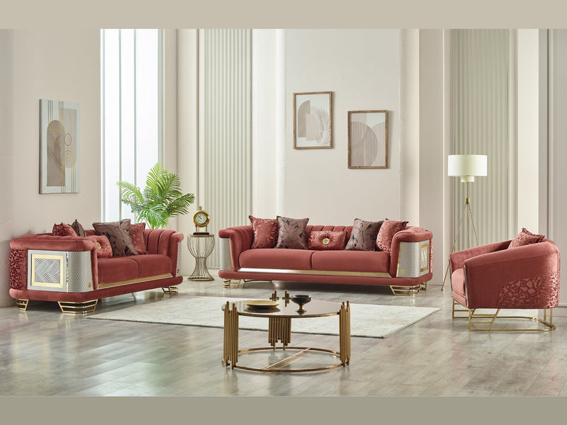 Romances 80" Wide Square Arm Loveseat - Loveseat