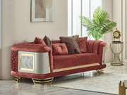 Romances 80" Wide Square Arm Loveseat - Loveseat