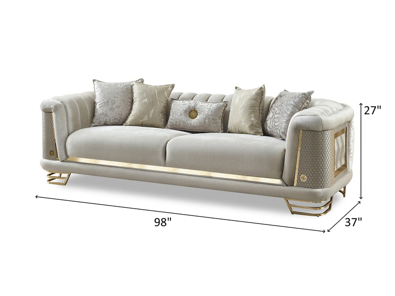 Romances 98" Wide Square Arm Sofa - Sofas