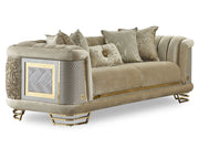 Romans 3-pieces (Sofa & Loveseat & Chair) Livingroom Set Beige in Beige - 101-ROM-NSIE30-321