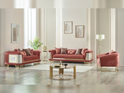 Romans 3-pieces (Sofa & Loveseat & Chair) Livingroom Set Brick in Brick - 101-ROM-SIE210-321