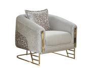 Romans 3-pieces (Sofa & Loveseat & Chair) Livingroom Set Cream in Cream - 101-ROM-NSIE20-321