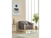 Romans Chair Grey in Grey - 101-ROM-NSIE680-B