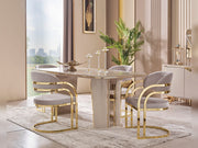 Romans Dining Chair Cream in Cream - 115-ROM-NSIE20-DC