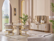 Romans Dining Chair Cream in Cream - 115-ROM-NSIE20-DC