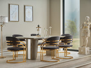 Romans Dining Chair Grey in Grey - 115-ROM-NSIE680-DC