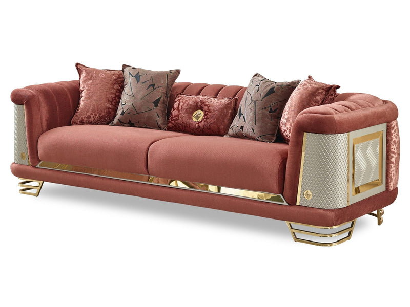 Romans Stationary Sofa Brick in Brick - 101-ROM-SIE210-3