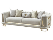 Romans Stationary Sofa Cream in Cream - 101-ROM-NSIE20-3